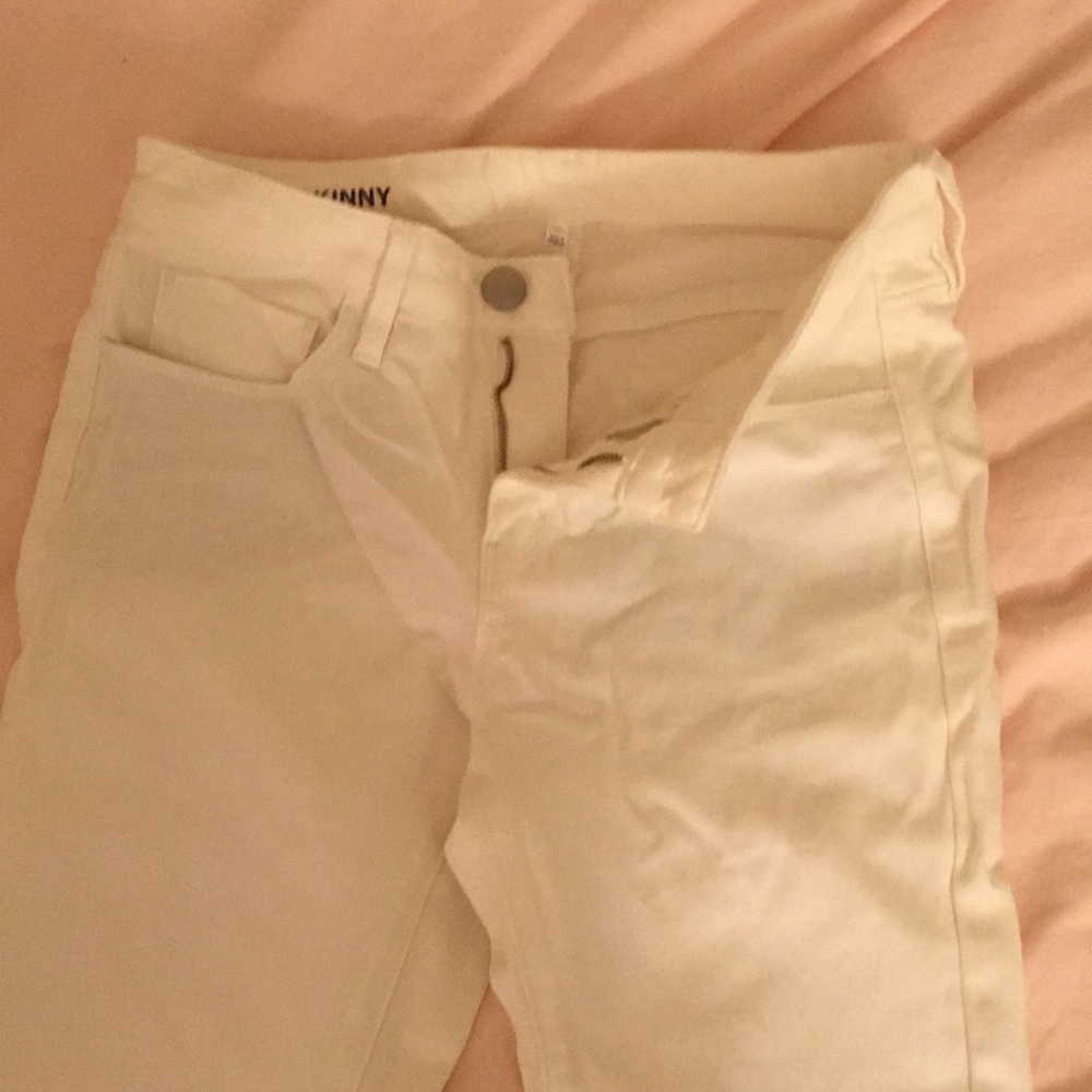 Muji Mid Rise White Skinny Jean